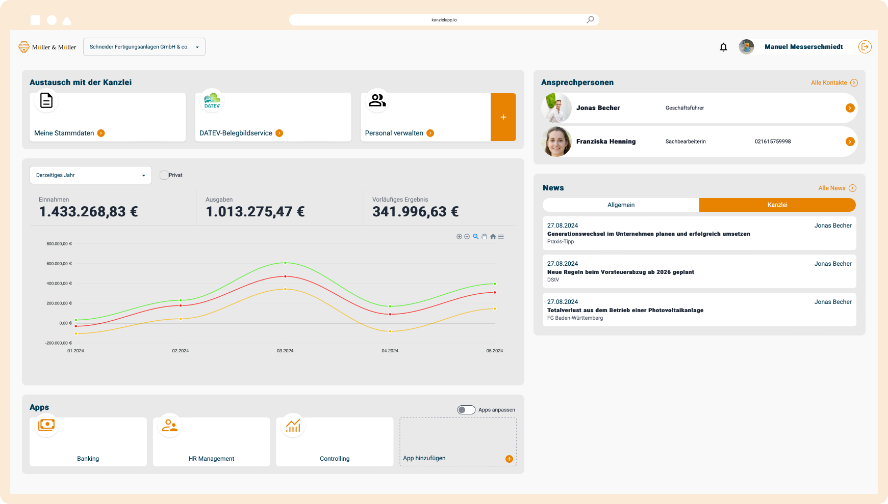 KanzleiApp Screenshot
